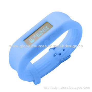 Own Design Bluetooth 4.0 Healthy Silicone Bracelet with 36-hour Standby Time